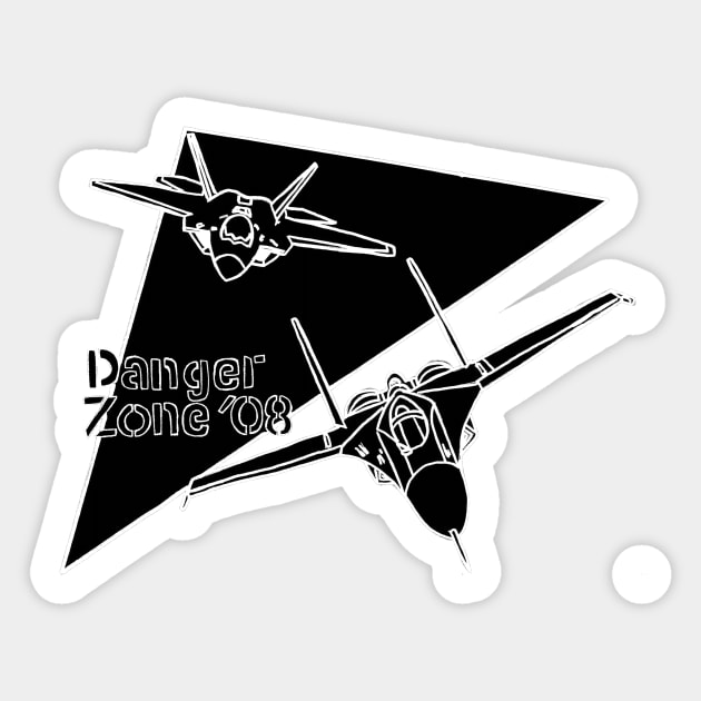 Danger Zone 08 Top Gun Sticker by Joseph Baker